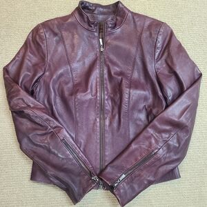 Danier Deep Purple Leather Jacket XS